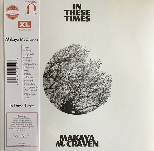 Image of Front Cover of LP - NEW/NEW - MAKAYA MCCRAVEN, In These Times (XL Recordings; XL1271LPE, Europe 2022, Insert, With OBI. White Vinyl), ,  - 1136140E