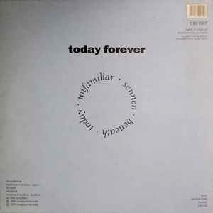 Image of Back Cover of 12" - VG/G+ - RIDE, Today Forever (Creation Records; cre100t, UK 1991, Textured Sleeve, Black Inner), Fine hairlines.,  - 2816072C