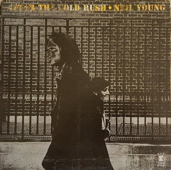 Image of Front Cover of LP - VG/G+ - NEIL YOUNG, After the Gold Rush (Reprise Records; RSLP 6383, UK 1970, Gatefold, Insert, Stereo, Rim text at bottom of label. A1-  H B1-  H), Light hairline marks only, Clean insert, Name on front of sleeve in blue biro,  - 3916208C
