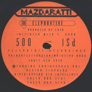 Image of Front Cover of 4945235S: 12" - MAZDARATTI, Fox Hunt (Telepathic Recordings; PSI 005, US 1993)   /VG