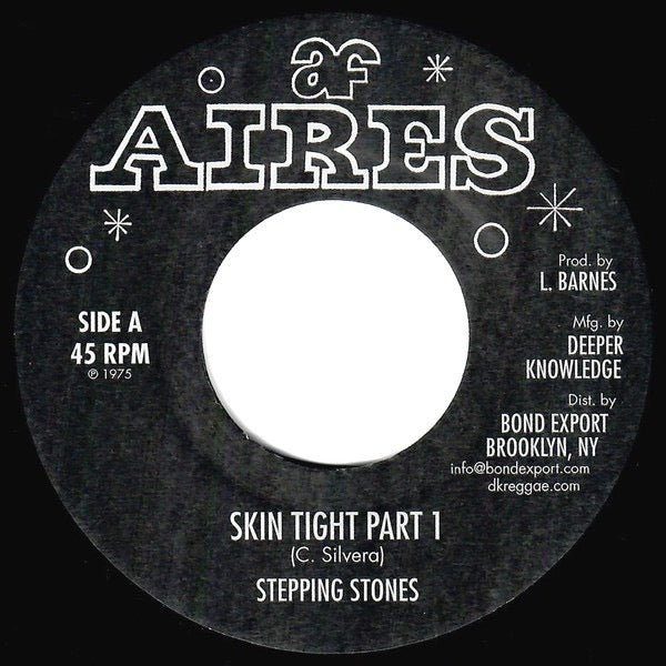 Image of Front Cover of 4154335S: 7" - STEPPING STONES, Skin Tight (Aires; DKR-222, US 2021 Reissue)   /EX