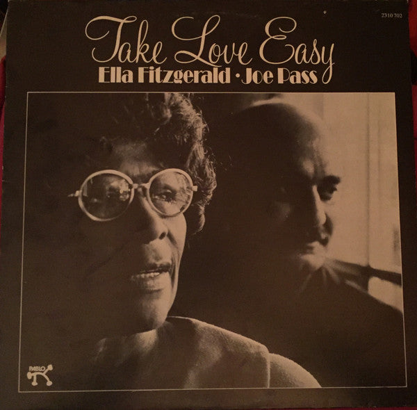 Image of Front Cover of 4242105S: LP - ELLA FITZGERALD / JOE PASS, Take Love Easy (Pablo Records; 2310 702, France 1974)   VG/VG