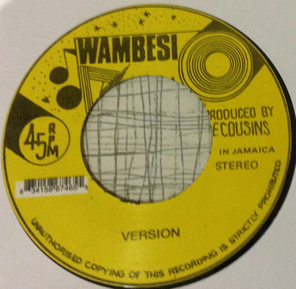 Image of Label Cover of 3523474E: 7" - DERRICK PITTER, Play Mr. Music Play / Version (Wambesi; , UK 2016 Reissue, Company Sleeve, Unofficial) A side Strong VG. B Side clicks throughout - most likely issue with pressing, hence grading.  VG+/G