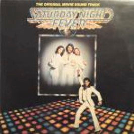 Image of Front Cover of 0744048S: 2xLP - VARIOUS, Saturday Night Fever (The Original Movie Sound Track) (RSO; 2658 123, UK 1977, Gatefold, Insert, Made In England At Top Of Label.) Ring wear on sleeve. Discs are strong VG. No insert.  VG/VG