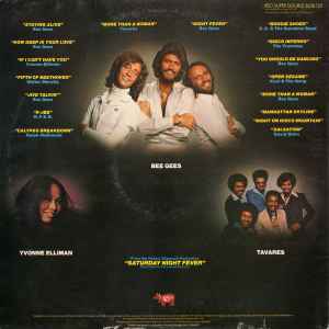 Image of Back Cover of 2xLP - VG/VG+ - VARIOUS, Saturday Night Fever (The Original Movie Sound Track) (RSO; 2658 123, UK 1977, Gatefold, Insert, Made In England At Top Of Label.), Edge and Ring Wear,  - 2746252S