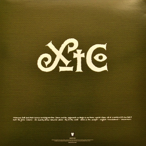 Image of Back Cover of 3415166C: 2xLP - XTC, English Settlement (Ape House; APELPX105, Europe 2019 Reissue, 2 Inners) Still In Stickered Shrinkwrap  EX/VG+