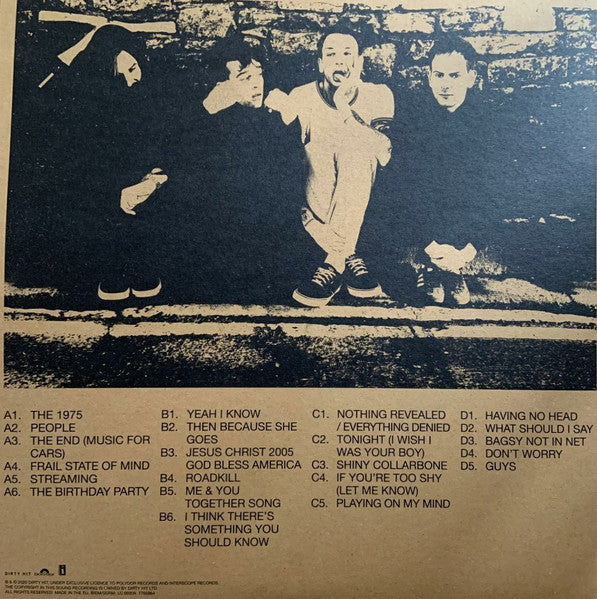 Image of Back Cover of 3544104S: 2xLP - THE 1975, Notes On A Conditional Form (Dirty Hit; DH00755, UK 2020, Textured Gatefold Sleeve, 2 Inners, White Vinyl) small seam splits on both inners  VG+/VG+