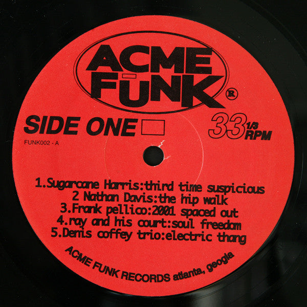 Image of Label Cover of 1524041E: LP - VARIOUS, Acme Funk (Original A Collection Of Hard Instrumentals) (Acme Funk; FUNK002, US 1994, Picture Sleeve) Corner Bumps, light marks to disc  VG/VG