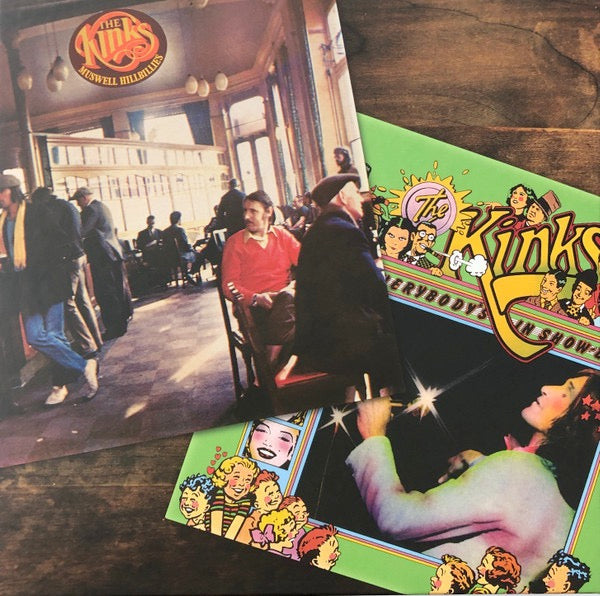 Image of Front Cover of 5023062E: 5xLP - THE KINKS, Muswell Hillbillies & Everybody's In Showbiz - Everybody's A Star (BMG; BMGCAT720DBOX, Worldwide 2022, Box Set, Inserts & Book, Poster & Photos, Badge, Blue & Yellow Vinyl. CDx4 & Blu-Ray) Still Sealed, Tiny Bump on Bottom of Box  VG+/EX