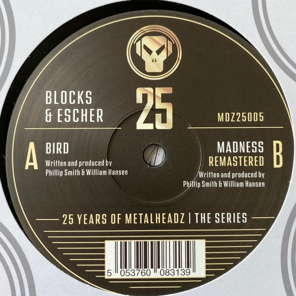 Image of Front Cover of 0713337C: 12" - BLOCKS & ESCHER, 25 Years Of Metalheadz - The Series- Part 5 (Metalheadz; MDZ25005, UK 2022, Company Sleeve)   NEW/NEW