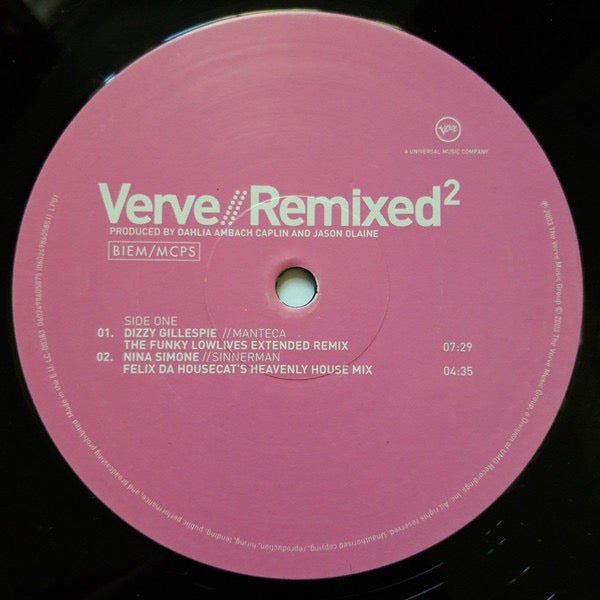 Image of Label Cover of 4614142C: 3xLP - VARIOUS, Verve // Remixed  (Verve Records; 0602498605851, Europe 2003, Picture Sleeve, White Sleeve) Heavy edge wear to sleeve. Lightest of marks to discs.  G+/VG+