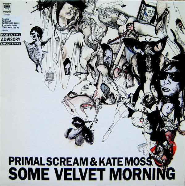 Image of Front Cover of 12" - VG+/VG+ - PRIMAL SCREAM & KATE MOSS, Some Velvet Morning (Columbia; 674402 6, Europe 2003), ,  - 3946179S