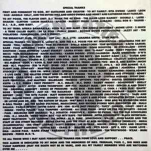 Image of Back Cover of LP - VG+/VG - QUEEN LATIFAH, All Hail The Queen (Gee Street; GEEA5, UK 1989, Insert), Light Marks only.,  - 2616035C