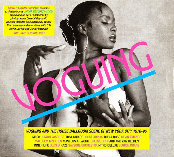 Image of Front Cover of 4334092E: 3xCD - VARIOUS, Voguing & The House Ballroom Scene Of New York City 1976-96 (Soul Jazz Records ; SJR CD255, UK 2012, Triple Digipak, Booklet, Postcards x6)   EX/EX