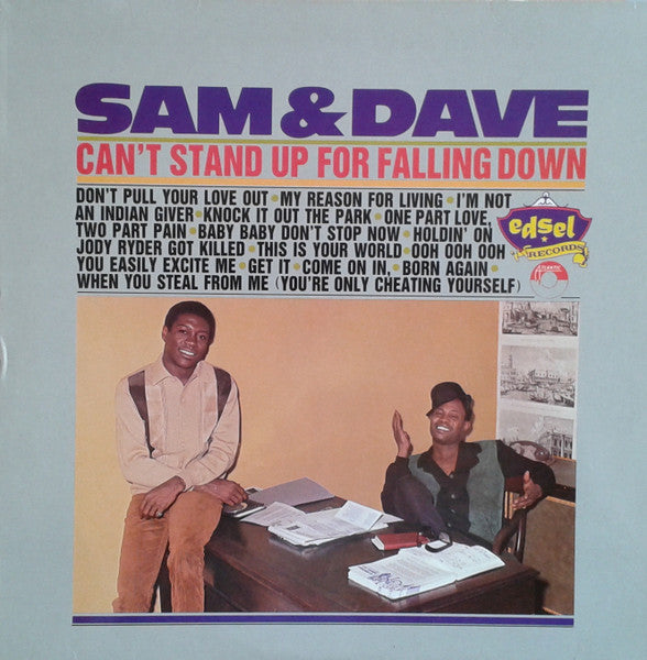 Image of Front Cover of LP - VG/VG+ - SAM & DAVE, Can't Stand Up For Falling Down (Edsel; ED 133, UK 1984), Sleeve lightly scuffed and worn,  - 3916455C