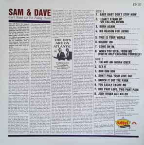 Image of Back Cover of LP - VG/VG+ - SAM & DAVE, Can't Stand Up For Falling Down (Edsel; ED 133, UK 1984), Sleeve lightly scuffed and worn,  - 3916455C