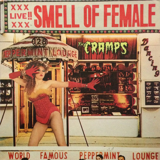 Image of Front Cover of Mini-LP - VG+/VG - THE CRAMPS, Smell Of Female (New Rose; NEW 25, France 1983, Laminated Sleeve), Strong VG,  - 2826206E