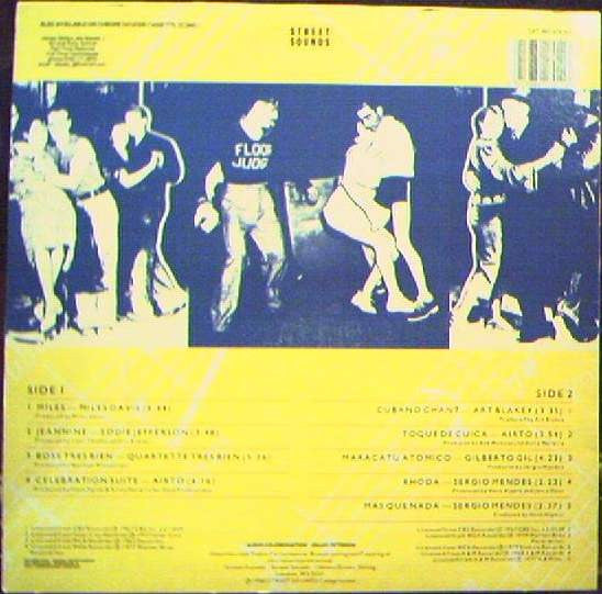Image of Back Cover of LP - VG/VG - VARIOUS, Jazz Juice (Streetsounds; SOUND 1, UK 1985), Sleeve lightly worn and stained; sticker on front. Split seams on inner,  - 3816437C