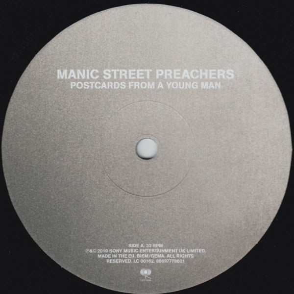 Image of Label Cover of LP - EX/EX - MANIC STREET PREACHERS, Postcards From A Young Man (Columbia; 88697778601, Europe 2010, Inner), ,  - 4226069E
