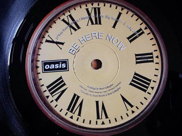 Image of Label Cover of 2xLP - VG/G+ - OASIS, Be Here Now (Creation; CRELP 219, UK 1997, Gatefold, 2 Inners), Strong VG sleeve with very minor wear. Light hairlines and paper scuffs on discs, much closer to VG.,  - 3946327S
