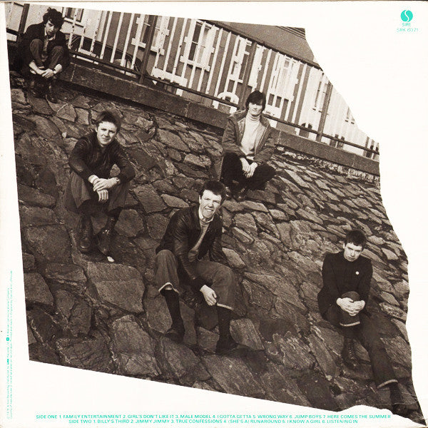 Image of Back Cover of LP - VG/VG+ - THE UNDERTONES, The Undertones (Sire; SRK 6071, UK 1979, Laminated Black and White Sleeve, Inner With Round Corners.), Stickered Sleeve, Slight Discoloration.,  - 3946177S