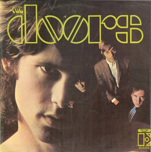 Image of Front Cover of LP - VG/F - THE DOORS, The Doors (Elektra Orange & Black; EKL 4007, UK 1967, Mono. POLYDOR RECORDS LIMITED at bottom of label. M.C.P.S/Paradox/Essex/Universal/Jewel publishing ), ,  - 2226329E