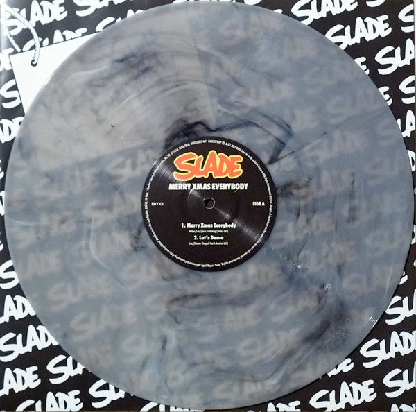 Image of Label Cover of 12" EP - NEW/NEW - SLADE, Merry Xmas Everybody (BMG; BMGCAT780LP, Europe 2022 Reissue, Snowflake Marble Vinyl), , A1 - Merry Xmas EverybodyA2 - Let's DanceB1 - Okey CokeyB2 - Auld Lang Syne / You'll Never Walk Alone - 1036107E