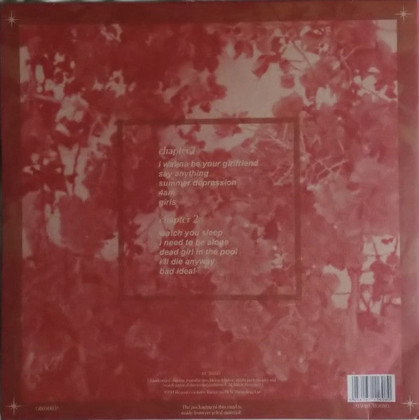 Image of Back Cover of 5134149E: LP - GIRL IN RED, Beginnings (AWAL Recordings Ltd; GIR001LP, Europe 2019, Inner, Red Vinyl)   NEW/NEW