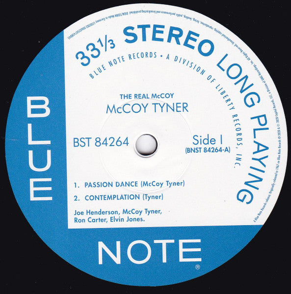 Image of Label Cover of LP - NEW/NEW - MCCOY TYNER, The Real McCoy (Blue Note; 0743884, Worldwide 2020), ,  - 2216295C