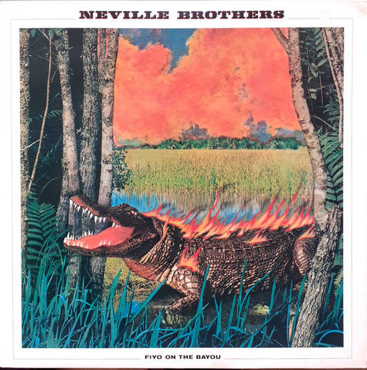 Image of Front Cover of 3114297C: LP - NEVILLE BROTHERS, Fiyo On The Bayou (Demon Records; FIEND 65, UK 1986 Reissue)   VG/VG+