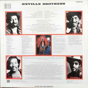 Image of Back Cover of 3114297C: LP - NEVILLE BROTHERS, Fiyo On The Bayou (Demon Records; FIEND 65, UK 1986 Reissue)   VG/VG+