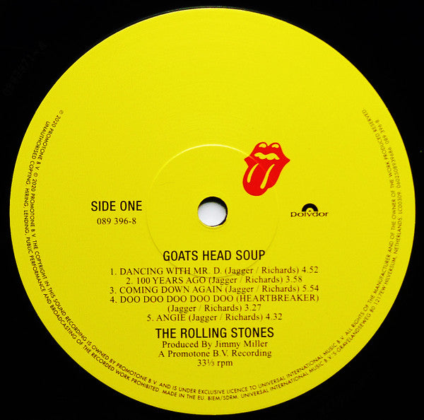 Image of Label of 3524188E: 2xLP - THE ROLLING STONES, Goats Head Soup (Rolling Stones Records; 089 397-0,  2020, Gatefold, 2 Inners)   VG+/VG+