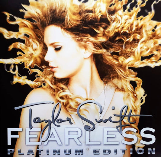 Image of Front Cover of 2xLP - VG+/VG - TAYLOR SWIFT, Fearless (Platinum Edition) (Big Machine Records ; 00843930021147, Europe 2016 Reissue, Gatefold, 180 Gram Vinyl), Strong VG - a few hairlines, NB LPs are in archival inners, not original paper inners,  - 2646009S