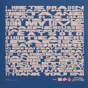 Image of Back Cover of LP - NEW/NEW - FKA TWIGS, Caprisongs (Young Turks; YO274LP, Worldwide 2022, Inner), , FKA Twigs mixtape CAPRISONGS finally available physically. Features guest appearances from The Weeknd, Jorja Smith, Pa Salieu, Rema, Shygirl, Unknown T and Daniel Caesar as well as a host of twigs  close friends and community. - 1816085C