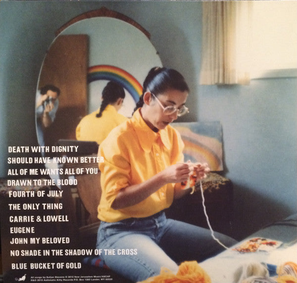 Image of Back Cover of 5214034C: LP - SUFJAN STEVENS, Carrie & Lowell (Asthmatic Kitty Records; AKR099, US 2019 Reissue, Insert)   NEW/NEW