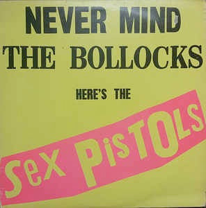 Image of Front Cover of 4614323C: LP - SEX PISTOLS, Never Mind The Bollocks Here's The Sex Pistols (Virgin Grey Labels; OVED 136, UK 1985 Reissue)   VG/G