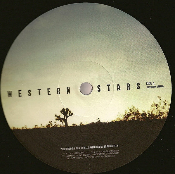 Image of Label Cover of 2xLP - VG+/VG+ - BRUCE SPRINGSTEEN, Western Stars (Columbia; 19075937511, Europe 2019, Gatefold, 2 Inners), ,  - 3926286E