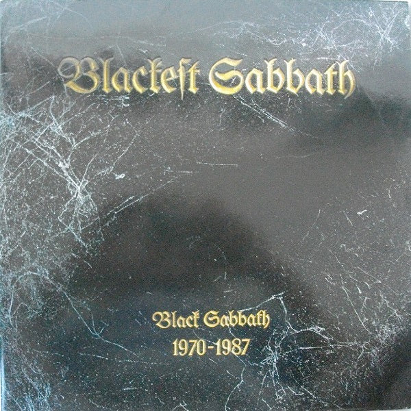 Image of Front Cover of 2xLP - G+/VG - BLACK SABBATH, Blackest Sabbath (Vertigo; 8388181, Germany 1989, Embossed Gatefold, 2 Inners), Light hairlines and scuffs on the records. Sleeve has some water damage inside gatefold (flaps were stuck together). ,  - 3226013E