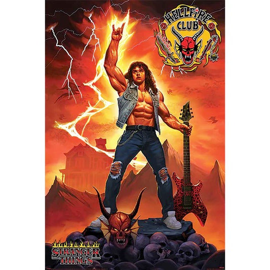 Image of Front Cover of 4812663C: Accessories - STRANGER THINGS, Hellfire Club Eddie Poster (61 x 91.5cm; ,  )   NEW/NEW