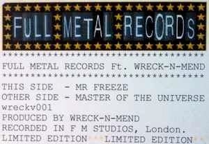 Image of Front Cover of 4812785C: 12" - WRECK-N-MEND, Full Metal Records Ft. Wreck-N-Mend (Full Metal Records; wreckv001, UK 2004) Decent condition  VG/VG