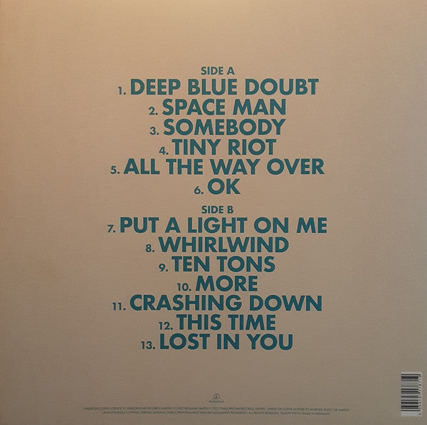 Image of Back Cover of 3613064C: LP - SAM RYDER, There's Nothing But Space, Man! (Parlophone; 5054197178719, UK 2022, Inner, Transparent Blue)   NEW/NEW