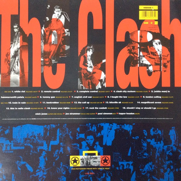 Image of Back Cover of LP - VG/VG - THE CLASH, The Singles (CBS; 4689461, UK 1991), ,  - 2826246E