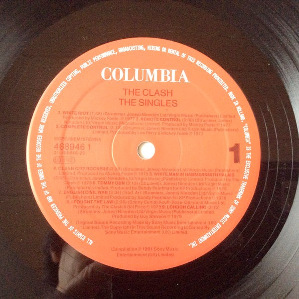 Image of Label Cover of LP - VG/VG - THE CLASH, The Singles (CBS; 4689461, UK 1991), ,  - 2826246E