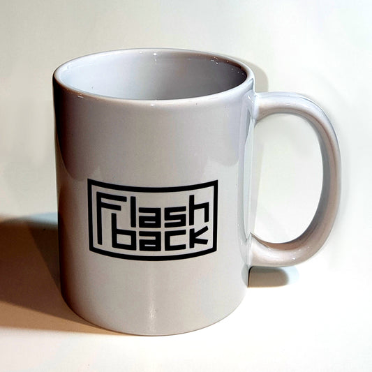 Image of Front Cover of 4812660C: Accessories - FLASHBACK RECORDS, Flashback Mug (, UK 2022, White with Black Logo)   NEW/NEW