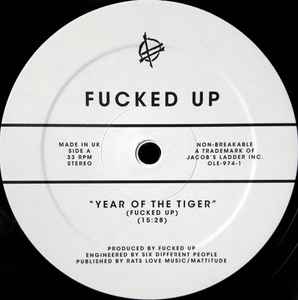 Image of Label Cover of 12" - VG/VG+ - FUCKED UP, Year Of The Tiger (Matador; OLE-974-1, USA, Canada & UK 2012, Insert), Top edge seam split,  - 3746390S