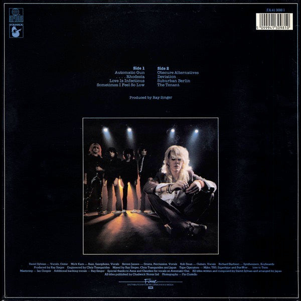 Image of Back Cover of LP - VG/VG+ - JAPAN, Obscure Alternatives (Fame; FA 4130981, UK 1984 Reissue), Light cover wear,  - 3346119S