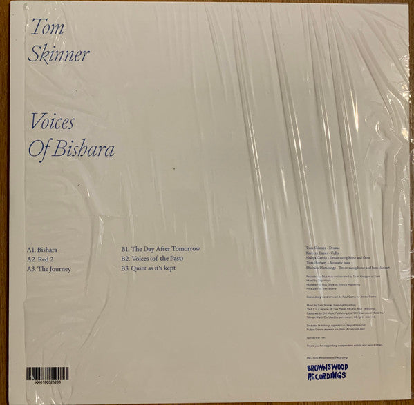 Image of Back Cover of LP - VG+/VG+ - TOM SKINNER, Voices Of Bishara (Brownswood Recordings; BWOOD0257LP, UK 2022, Picture Sleeve, Inner), ,  - 3226416E