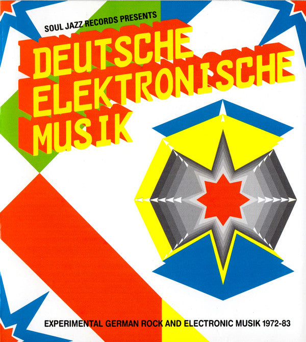 Image of Front Cover of 4054094S: 2xCDs - VARIOUS, Deutsche Elektronische Musik (Experimental German Rock And Electronic Musik 1972-83) (Soul Jazz Records ; SJR CD213, UK 2010, Slipcase, Booklet)   VG+/VG+