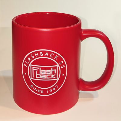 Image of Front Cover of Accessories - NEW/NEW - FLASHBACK RECORDS, Flashback 25 Mug - Limited Edition (, UK 2022, Red With White Logo), ,  - 2136057E