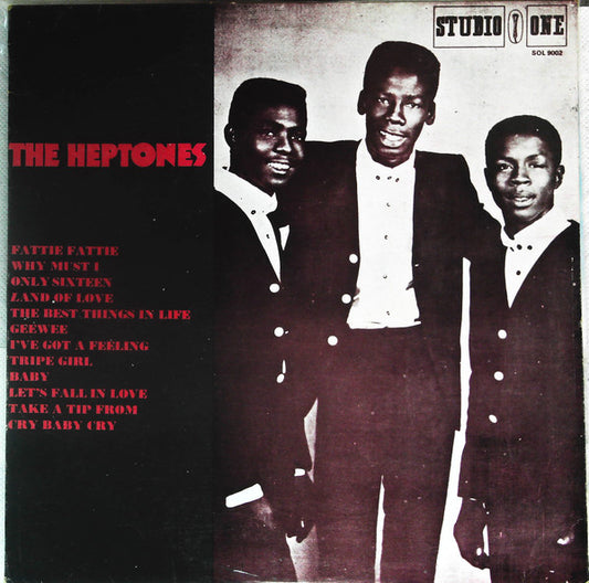 Image of Front Cover of 4615406C: LP - THE HEPTONES, The Heptones (Studio One; SOL 9002, Jamaica 1980s Reissue, Mispress) Label variant (pressing rings slightly different). Record fogged and plays through with some light surface noise. Pressed slightly off centre  VG/G